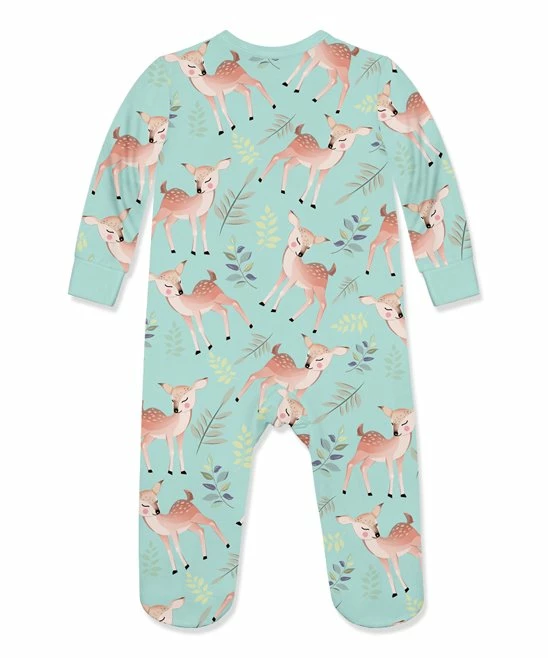 Outlet π Little Millie Mint & Beige Deerly Footie - Infant For Baby & Maternity β€οΈ 3 Outlet π Little Millie Mint & Beige Deerly Footie - Infant For Baby & Maternity β€οΈ - Image 3