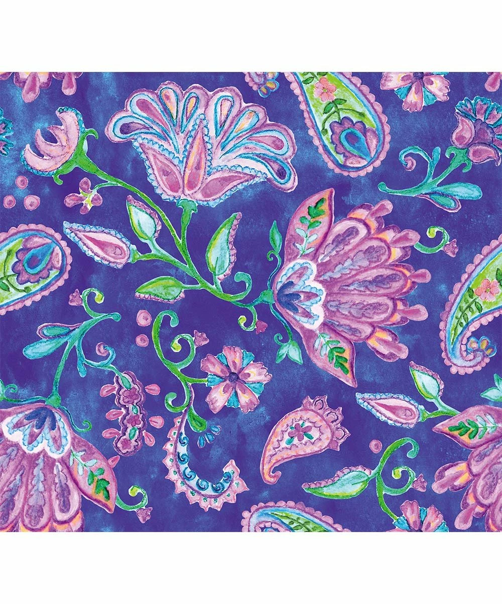 Hot Sale π₯ Millie Loves Lily Blue Iris & Purple Paisley Floral Leggings Set - Infant, Toddler & π§ Girls For Kids π 2 Hot Sale π₯ Millie Loves Lily Blue Iris & Purple Paisley Floral Leggings Set - Infant, Toddler & π§ Girls For Kids π - Image 2