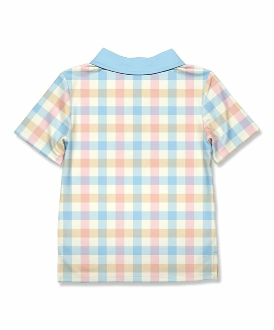 Outlet β Millie & Maxx Light Blue & Pink Pastel Plaid Polo - Toddler & Boys For Kids π 3 Outlet β Millie & Maxx Light Blue & Pink Pastel Plaid Polo - Toddler & Boys For Kids π - Image 3