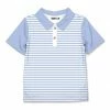 Cheapest 😀 Millie & Maxx Periwinkle & White Stripe Polo - Infant, Toddler & Boys For Kids 👍