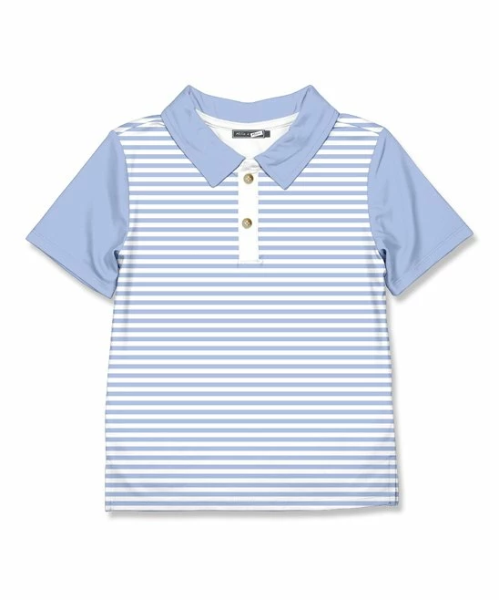 Cheapest π Millie & Maxx Periwinkle & White Stripe Polo - Infant, Toddler & Boys For Kids π 1 Cheapest π Millie & Maxx Periwinkle & White Stripe Polo - Infant, Toddler & Boys For Kids π