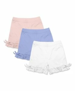 Budget 🎁 Simply Millie By Millie Loves Lily White Bow Ruffle Shorts Set - Toddler & 👧 Girls For Kids 👍