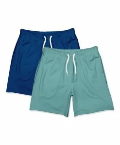 Buy ⌛ Millie & Maxx Nile Blue Pocket French Terry Shorts Set - Infant, Toddler & Boys For Kids 🌟