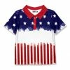 Buy 😉 Millie & Maxx Red & Navy Watercolor Stars & Stripes Polo - Toddler & Boys For Kids 🔔