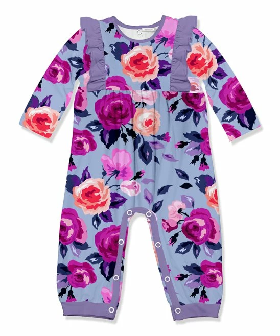 Coupon 𧨠Little Millie Periwinkle & Magenta Rose Ruffle-Trim Playsuit - Infant & Toddler For Kids β¨ 1 Coupon 𧨠Little Millie Periwinkle & Magenta Rose Ruffle-Trim Playsuit - Infant & Toddler For Kids β¨