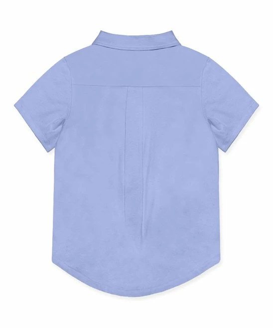 Budget π Millie & Maxx Periwinkle Short-Sleeve Button-Up - Toddler & Boys For Kids π 2 Budget π Millie & Maxx Periwinkle Short-Sleeve Button-Up - Toddler & Boys For Kids π - Image 2