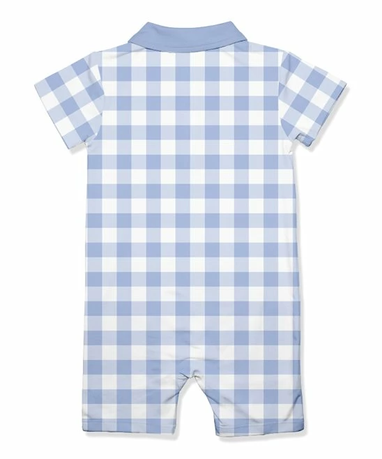 Best deal π₯ Little Millie Periwinkle Gingham Bunny Bal-Collar Button-Front Romper - Infant & Toddler For Baby & Maternity π 2 Best deal π₯ Little Millie Periwinkle Gingham Bunny Bal-Collar Button-Front Romper - Infant & Toddler For Baby & Maternity π - Image 2