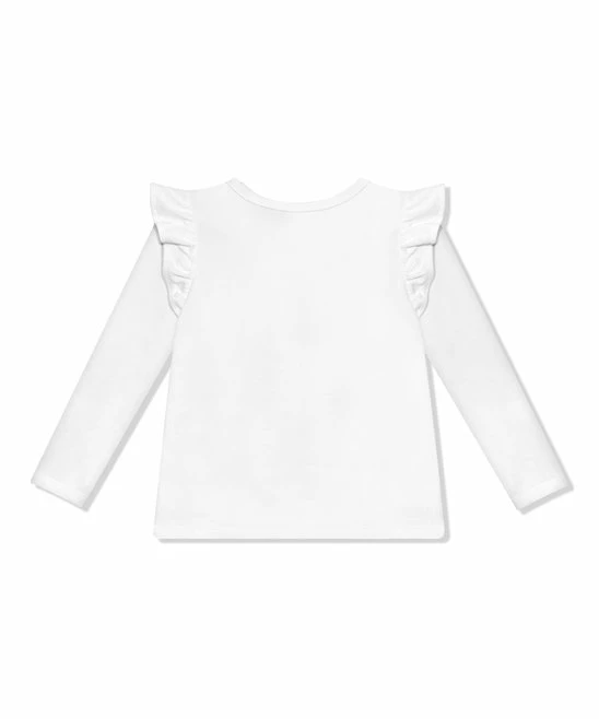 Best Pirce 𧨠Simply Millie By Millie Loves Lily White Ruffle Double-Button Cardigan - Infant, Toddler & π§ Girls For Kids β 2 Best Pirce 𧨠Simply Millie By Millie Loves Lily White Ruffle Double-Button Cardigan - Infant, Toddler & π§ Girls For Kids β - Image 2