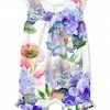 Deals 🔔 Little Millie Purple & Pink Hydrangea Watercolor Angel-Sleeve Romper - Infant & Toddler For Kids 🥰