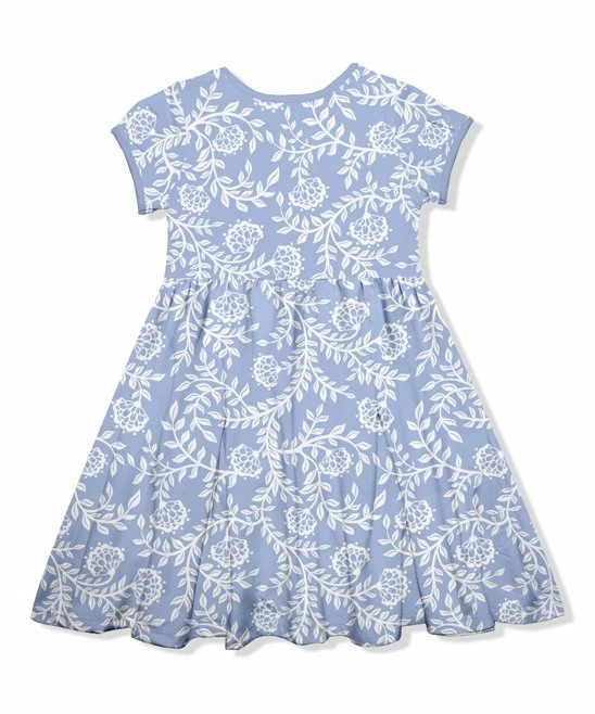 Discount βοΈ Millie Loves Lily Periwinkle & White Vine Floral Bow Cap-Sleeve π Dress - Toddler & π§ Girls For Kids π 3 Discount βοΈ Millie Loves Lily Periwinkle & White Vine Floral Bow Cap-Sleeve π Dress - Toddler & π§ Girls For Kids π - Image 3