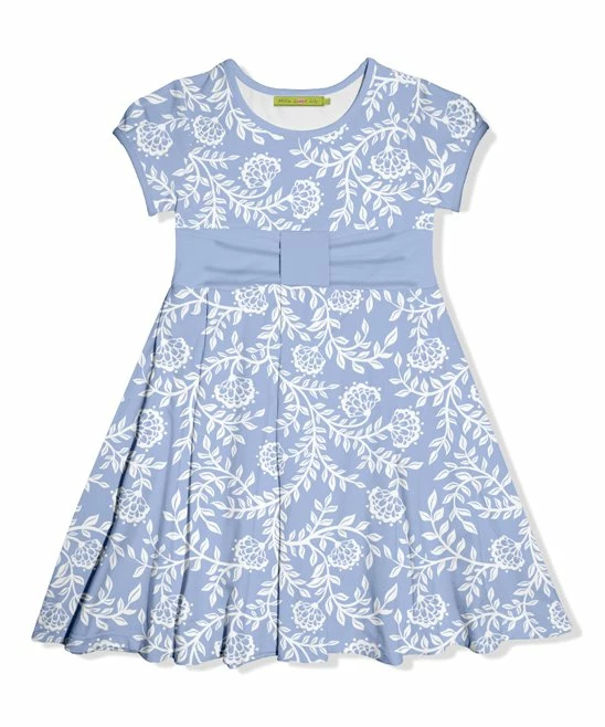Discount βοΈ Millie Loves Lily Periwinkle & White Vine Floral Bow Cap-Sleeve π Dress - Toddler & π§ Girls For Kids π 1 Discount βοΈ Millie Loves Lily Periwinkle & White Vine Floral Bow Cap-Sleeve π Dress - Toddler & π§ Girls For Kids π