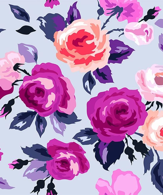 New π Little Millie Periwinkle & Magenta Rose Asymmetrical Ruffle-Trim Footie - Infant For Baby & Maternity π 2 New π Little Millie Periwinkle & Magenta Rose Asymmetrical Ruffle-Trim Footie - Infant For Baby & Maternity π - Image 2