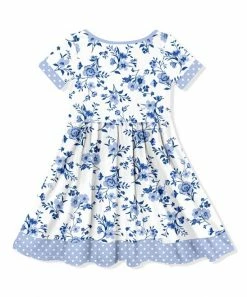Flash Sale π₯ Millie Loves Lily White & Blue Simrin Floral Button-Front A-Line π Dress - Infant, Toddler & π§ Girls For Kids β€οΈ 5 Flash Sale π₯ Millie Loves Lily White & Blue Simrin Floral Button-Front A-Line π Dress - Infant, Toddler & π§ Girls For Kids β€οΈ -Little Millie-shop zu108304773 alt 2 tm1665506249