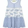 Outlet 🧨 Millie Loves Lily Periwinkle Stripe Whale Tiered Sleeveless 👗 Dress - Infant, Toddler & 👧 Girls For Kids 🎁