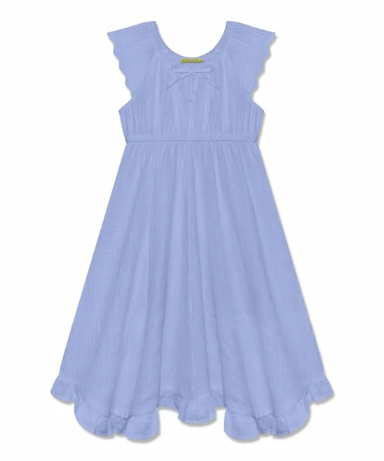 Cheap β Simply Millie By Millie Loves Lily Periwinkle Gauzy Ruffle-Hem Angel-Sleeve π Dress - Toddler & π§ Girls For Kids π― 1 Cheap β Simply Millie By Millie Loves Lily Periwinkle Gauzy Ruffle-Hem Angel-Sleeve π Dress - Toddler & π§ Girls For Kids π―