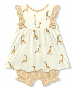 Best Sale β€οΈ Little Millie Cream & Yellow Jerri Giraffe π Skirted Bubble Romper - Infant & Toddler For Kids π― 5 Best Sale β€οΈ Little Millie Cream & Yellow Jerri Giraffe π Skirted Bubble Romper - Infant & Toddler For Kids π― -Little Millie-shop zu108305146 alt 2 tm1665506249