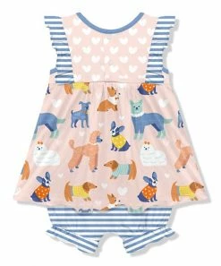 Flash Sale π Little Millie Pink & Blue π Dog Park π Skirted Bubble Romper - Infant & Toddler For Kids π 5 Flash Sale π Little Millie Pink & Blue π Dog Park π Skirted Bubble Romper - Infant & Toddler For Kids π -Little Millie-shop zu108305160 alt 2 tm1665506249