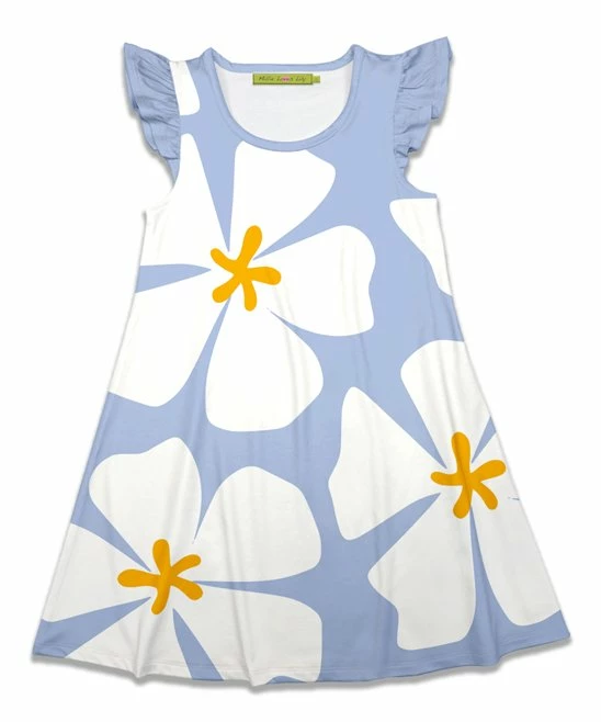 Discount π Millie Loves Lily Periwinkle Modern Floral Angel-Sleeve π Dress - Infant, Toddler & π§ Girls For Kids π€© 1 Discount π Millie Loves Lily Periwinkle Modern Floral Angel-Sleeve π Dress - Infant, Toddler & π§ Girls For Kids π€©