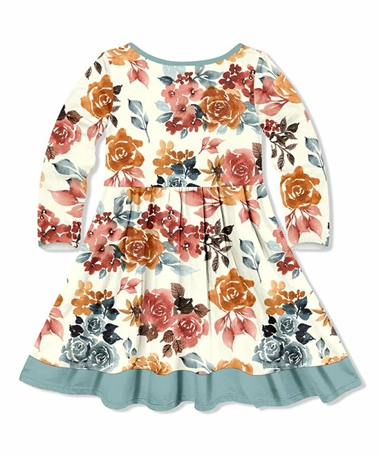 New π Millie Loves Lily Cream & Mauve Florals Button-Up A-Line π Dress - Infant & π§ Girls For Kids β€οΈ 4 New π Millie Loves Lily Cream & Mauve Florals Button-Up A-Line π Dress - Infant & π§ Girls For Kids β€οΈ - Image 4