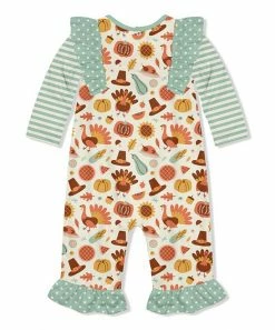 Flash Sale π Little Millie Cream & Sage Turkey Ruffle-Trim Playsuit - Infant For Baby & Maternity 𧨠5 Flash Sale π Little Millie Cream & Sage Turkey Ruffle-Trim Playsuit - Infant For Baby & Maternity 𧨠-Little Millie-shop zu108372158 alt 2 tm1663709037