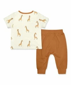Cheap ✔️ Little Millie Cream Giraffe Button-Snap Tee & Rust Joggers - Infant For Baby & Maternity ❤️ 5 Cheap ✔️ Little Millie Cream Giraffe Button-Snap Tee & Rust Joggers - Infant For Baby & Maternity ❤️ -Little Millie-shop zu108372174 alt 2 tm1663693672
