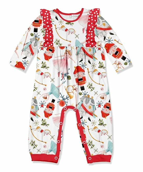 Buy π€© Little Millie White & Red Nutcracker Dance Ruffle-Trim Playsuit - Infant For Baby & Maternity π 1 Buy π€© Little Millie White & Red Nutcracker Dance Ruffle-Trim Playsuit - Infant For Baby & Maternity π