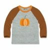 Best Sale 😉 Millie & Maxx Heather Gray & Brown Pumpkin Raglan Tee - Infant, Toddler & Boys For Kids ⌛