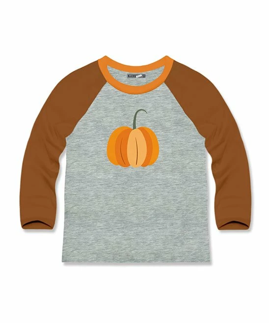 Best Sale π Millie & Maxx Heather Gray & Brown Pumpkin Raglan Tee - Infant, Toddler & Boys For Kids β 1 Best Sale π Millie & Maxx Heather Gray & Brown Pumpkin Raglan Tee - Infant, Toddler & Boys For Kids β