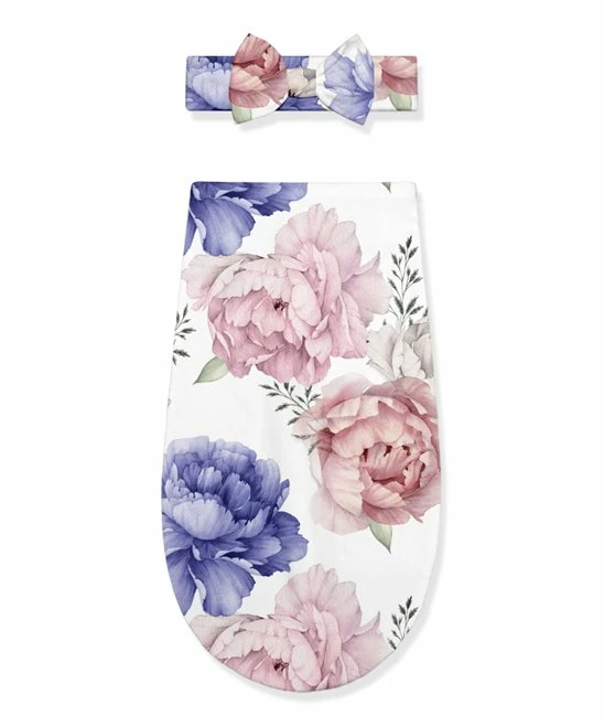 Deals π Little Millie White Blooming Floral Swaddling Blanket & Pink Headband For Baby & Maternity 𧨠1 Deals π Little Millie White Blooming Floral Swaddling Blanket & Pink Headband For Baby & Maternity π§¨