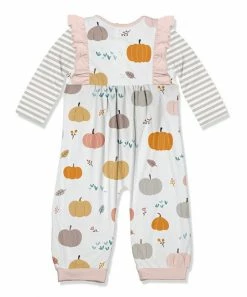 Flash Sale π Little Millie White & Gray Stripe Baby Pumpkin Ruffle-Trim Playsuit - Infant For Baby & Maternity π 5 Flash Sale π Little Millie White & Gray Stripe Baby Pumpkin Ruffle-Trim Playsuit - Infant For Baby & Maternity π -Little Millie-shop zu108373531 alt 2 tm1663709037