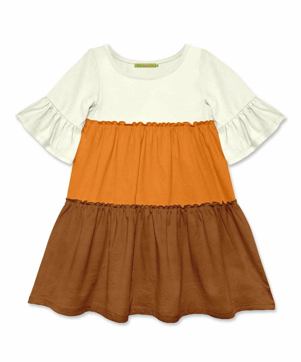 Coupon π― Simply Millie By Millie Loves Lily Orange & Caramel CafΓ© Bell-Sleeve Tiered A-Line π Dress - π§ Girls For Kids π 1 Coupon π― Simply Millie By Millie Loves Lily Orange & Caramel CafΓ© Bell-Sleeve Tiered A-Line π Dress - π§ Girls For Kids π
