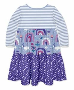 Promo π Millie Loves Lily White & Periwinkle Stripe Spring Rainbow Button-Front Tiered π Dress - Infant, Toddler & π§ Girls For Kids π― 5 Promo π Millie Loves Lily White & Periwinkle Stripe Spring Rainbow Button-Front Tiered π Dress - Infant, Toddler & π§ Girls For Kids π― -Little Millie-shop zu108541977 alt 2 tm1661871932