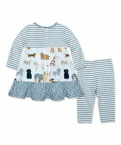 Flash Sale π― Little Millie Pale Blue πΆ Doggy πΆ Dog Babydoll π Dress & Pale Blue Stripe Leggings - Infant & Toddler For Kids π 5 Flash Sale π― Little Millie Pale Blue πΆ Doggy πΆ Dog Babydoll π Dress & Pale Blue Stripe Leggings - Infant & Toddler For Kids π -Little Millie-shop zu108546225 alt 2 tm1661871371