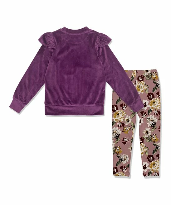 Best reviews of π Millie Loves Lily Plum Ruffle Ribbed Velour Sweatshirt & Earth Floral Leggings - Infant, Toddler & π§ Girls For Kids π 3 Best reviews of π Millie Loves Lily Plum Ruffle Ribbed Velour Sweatshirt & Earth Floral Leggings - Infant, Toddler & π§ Girls For Kids π - Image 3