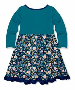 Outlet π Millie Loves Lily Pink & Teal Floral Cluster Button-Front π Dress - Infant, Toddler & π§ Girls For Kids β¨ 5 Outlet π Millie Loves Lily Pink & Teal Floral Cluster Button-Front π Dress - Infant, Toddler & π§ Girls For Kids β¨ -Little Millie-shop zu108652593 alt 2 tm1662157786