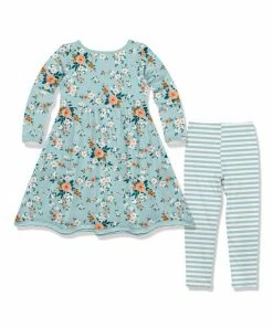 New π₯° Millie Loves Lily Mint Floral Garden Pocket A-Line π Dress & Stripe Leggings - Infant, Toddler & π§ Girls For Kids π 5 New π₯° Millie Loves Lily Mint Floral Garden Pocket A-Line π Dress & Stripe Leggings - Infant, Toddler & π§ Girls For Kids π -Little Millie-shop zu108782906 alt 2 tm1662660413