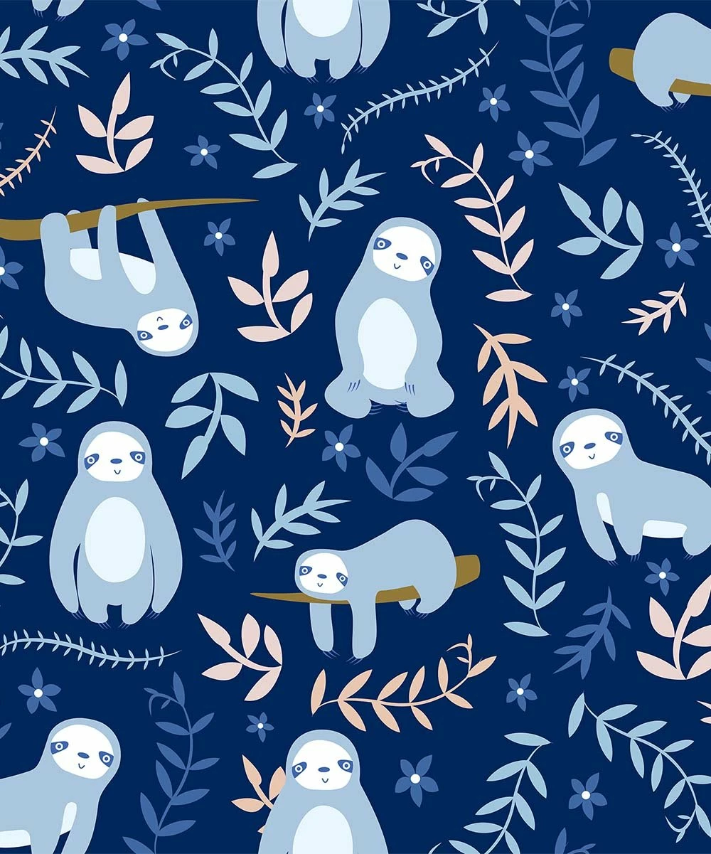 Budget π₯° Millie Loves Lily Navy Sam Sloth Button-Front A-Line π Dress & Stripe Leggings - Infant, Toddler & π§ Girls For Kids π 2 Budget π₯° Millie Loves Lily Navy Sam Sloth Button-Front A-Line π Dress & Stripe Leggings - Infant, Toddler & π§ Girls For Kids π - Image 2