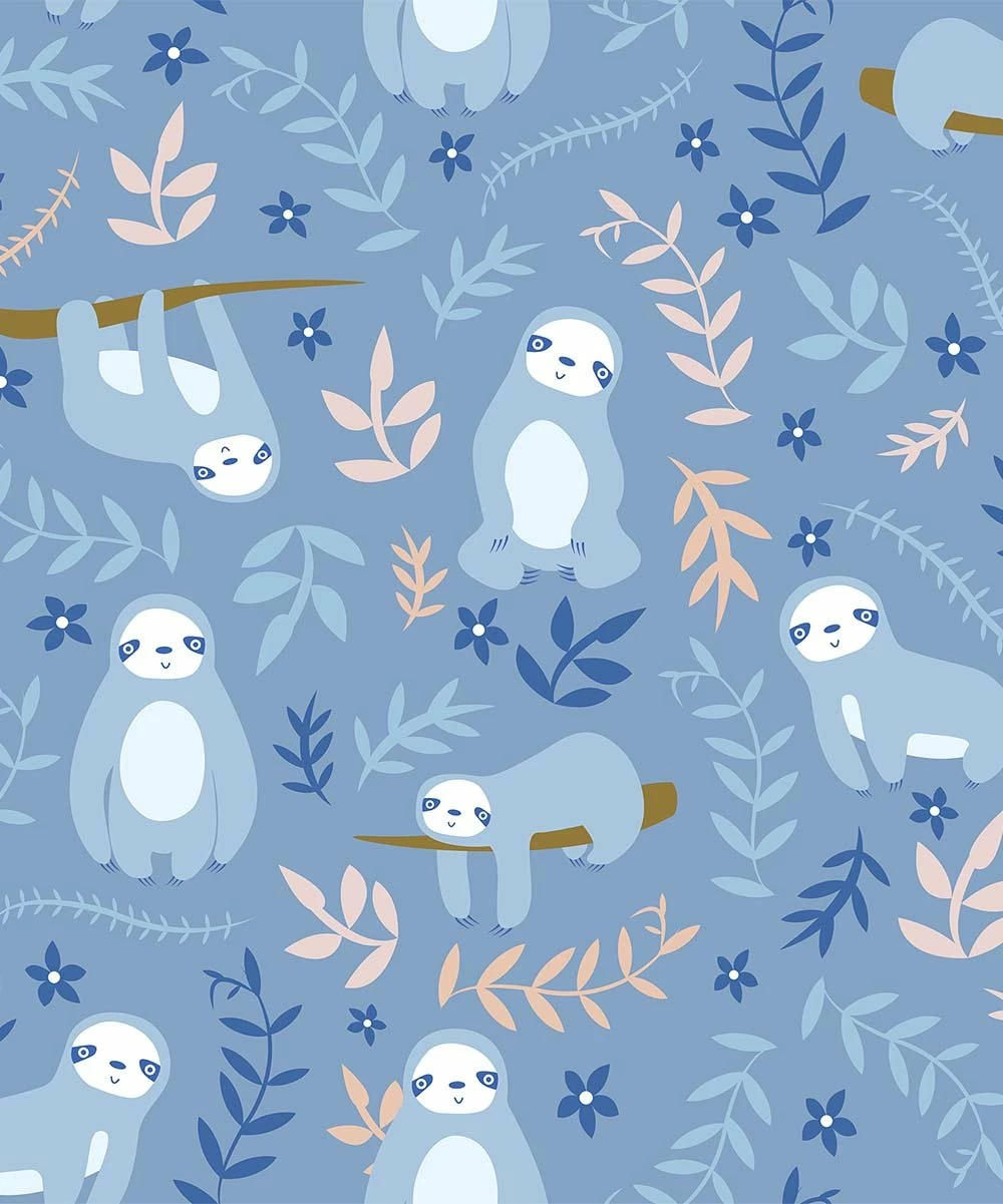 New ✔️ Little Millie Ice Blue Sam Sloth Snap-Up Angel-Sleeve Top & Periwinkle Leggings - Infant & Toddler For Kids ⌛ 2 New ✔️ Little Millie Ice Blue Sam Sloth Snap-Up Angel-Sleeve Top & Periwinkle Leggings - Infant & Toddler For Kids ⌛ - Image 2