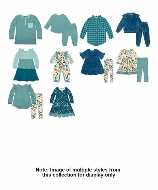 Flash Sale π Simply Millie By Millie Loves Lily Nile Blue & Teal Color Block Tiered Ruffle-Trim Long-Sleeve A-Line π Dress - π§ Girls For Kids π₯° 2 Flash Sale π Simply Millie By Millie Loves Lily Nile Blue & Teal Color Block Tiered Ruffle-Trim Long-Sleeve A-Line π Dress - π§ Girls For Kids π₯° - Image 2