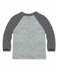 Cheap 🔔 Millie & Maxx Heather Gray & Charcoal 🦮 Doggy 🦮 Dog Long-Sleeve Raglan Tee - Infant, Toddler & Boys For Kids 👍 -Little Millie-shop zu108827128 alt 3 tm1662663757