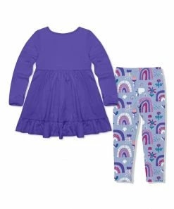 Top 10 π₯ Millie Loves Lily Blue Iris Button-Front Babydoll Top & Periwinkle Spring Rainbow Leggings - Infant, Toddler & π§ Girls For Kids π 5 Top 10 π₯ Millie Loves Lily Blue Iris Button-Front Babydoll Top & Periwinkle Spring Rainbow Leggings - Infant, Toddler & π§ Girls For Kids π -Little Millie-shop zu108827409 alt 2 tm1662659522