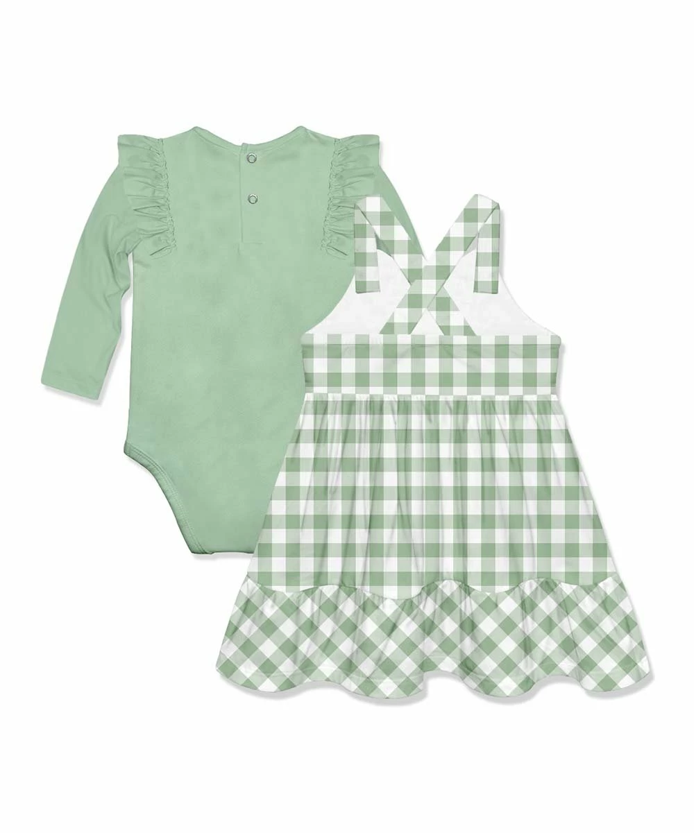 Coupon β Little Millie Sage Long-Sleeve Bodysuit & Gingham Jumper - Infant & Toddler For Kids π 2 Coupon β Little Millie Sage Long-Sleeve Bodysuit & Gingham Jumper - Infant & Toddler For Kids π - Image 2