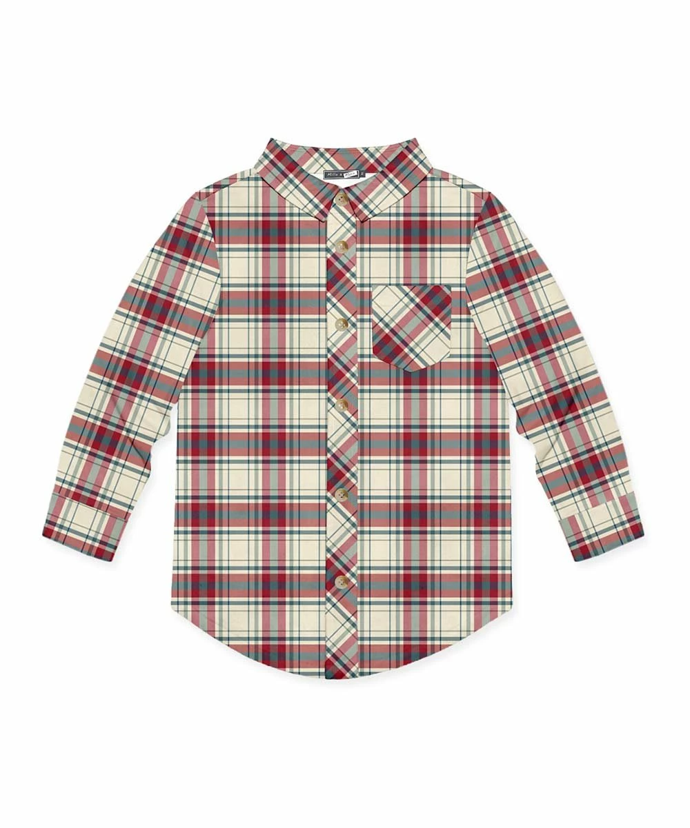 Top 10 βοΈ Millie & Maxx Cream & Red Plaid Long-Sleeve Button-Up - Toddler & Boys For Kids π 1 Top 10 βοΈ Millie & Maxx Cream & Red Plaid Long-Sleeve Button-Up - Toddler & Boys For Kids π