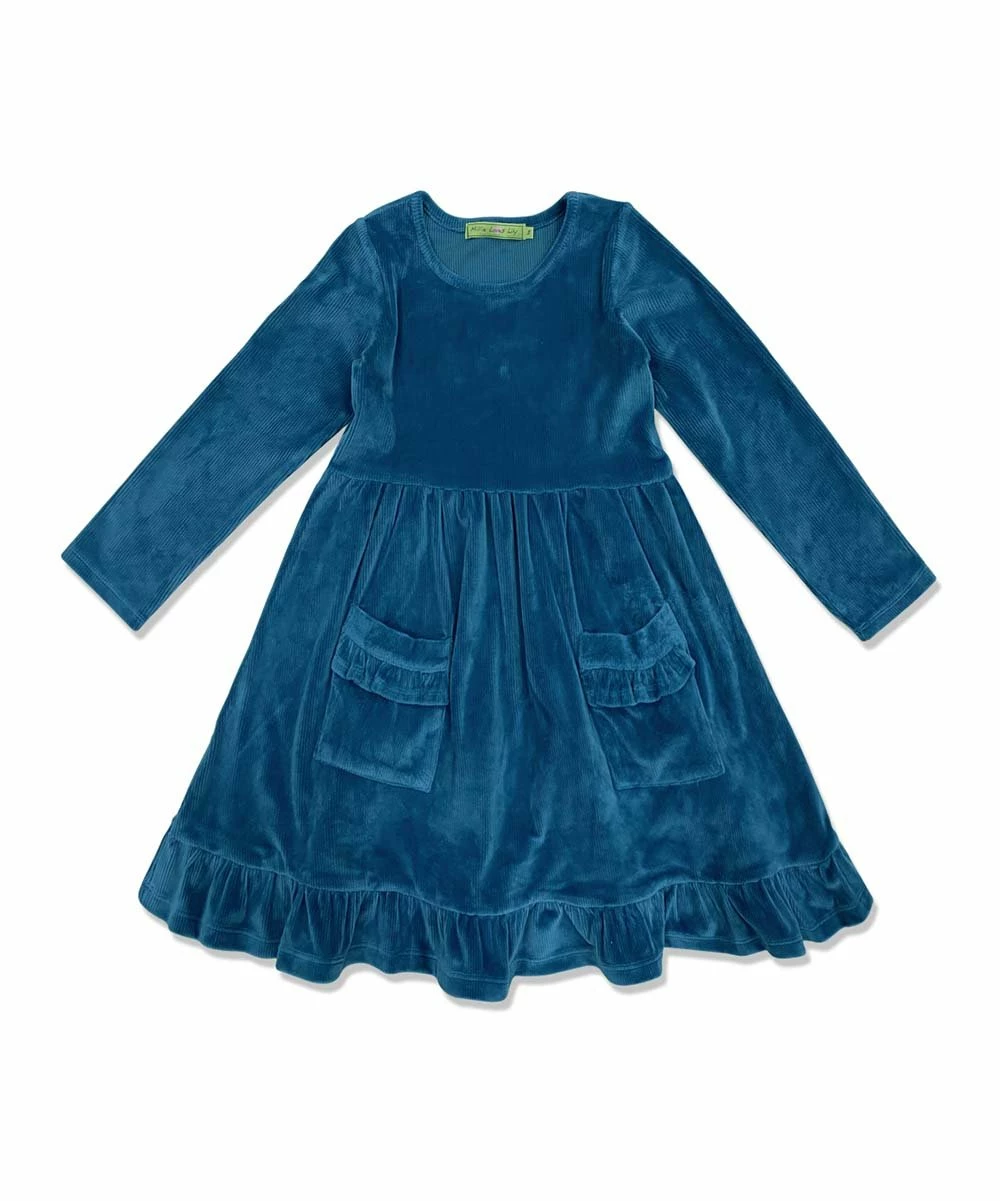 Flash Sale π Simply Millie By Millie Loves Lily Midnight Velour Pocket Long-Sleeve A-Line π Dress - Infant, Toddler & π§ Girls For Kids π― 1 Flash Sale π Simply Millie By Millie Loves Lily Midnight Velour Pocket Long-Sleeve A-Line π Dress - Infant, Toddler & π§ Girls For Kids π―
