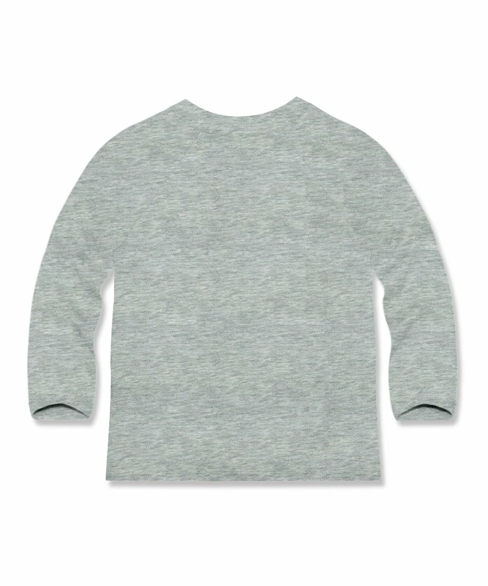 Hot Sale β¨ Millie & Maxx Heather Gray Santa Map Crewneck Raglan Tee - Infant, Toddler & Boys For Kids π₯° 2 Hot Sale β¨ Millie & Maxx Heather Gray Santa Map Crewneck Raglan Tee - Infant, Toddler & Boys For Kids π₯° - Image 2