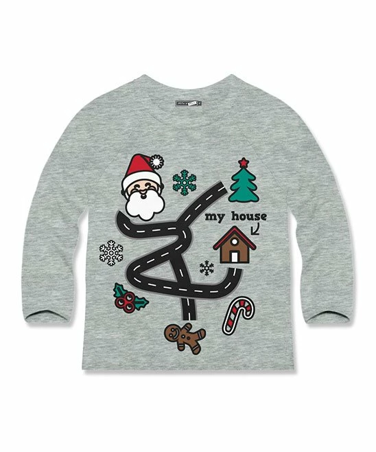 Hot Sale β¨ Millie & Maxx Heather Gray Santa Map Crewneck Raglan Tee - Infant, Toddler & Boys For Kids π₯° 1 Hot Sale β¨ Millie & Maxx Heather Gray Santa Map Crewneck Raglan Tee - Infant, Toddler & Boys For Kids π₯°