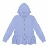 Best Pirce 🤩 Simply Millie By Millie Loves Lily Periwinkle Ruffle-Hem Button-Up Hoodie - Toddler & 👧 Girls For Kids 🌟