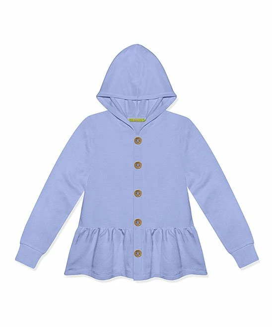 Best Pirce π€© Simply Millie By Millie Loves Lily Periwinkle Ruffle-Hem Button-Up Hoodie - Toddler & π§ Girls For Kids π 1 Best Pirce π€© Simply Millie By Millie Loves Lily Periwinkle Ruffle-Hem Button-Up Hoodie - Toddler & π§ Girls For Kids π
