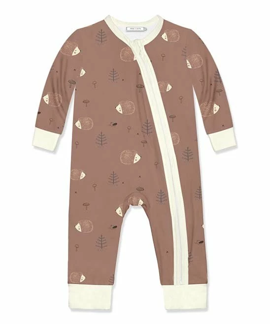 Flash Sale β Little Millie Brown & Cream Hedgehog Zip-Up Playsuit - Infant For Baby & Maternity π 1 Flash Sale β Little Millie Brown & Cream Hedgehog Zip-Up Playsuit - Infant For Baby & Maternity π