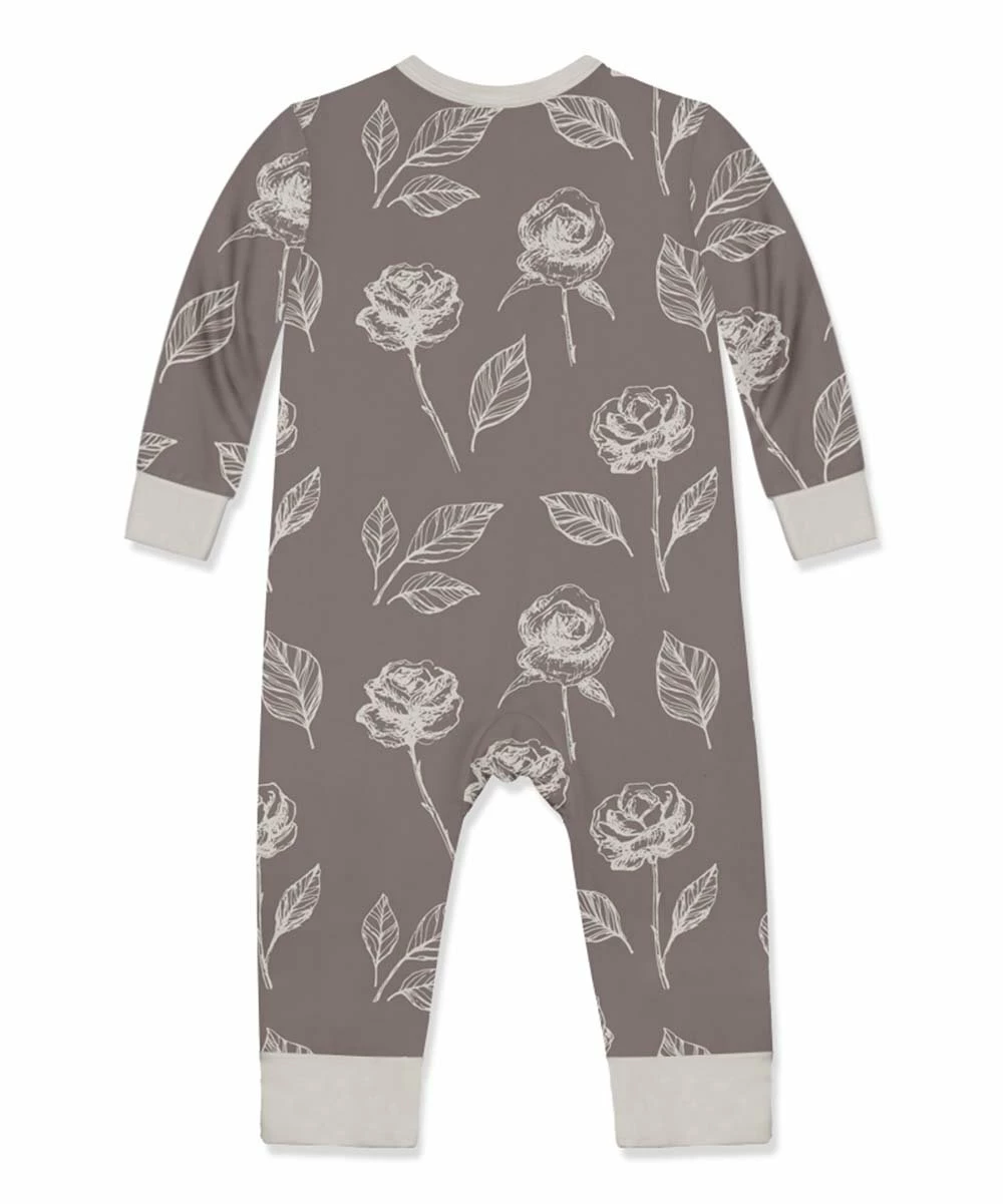 Hot Sale π Little Millie Gray & White Floral Sketch Zip-Up Playsuit - Infant For Baby & Maternity β 3 Hot Sale π Little Millie Gray & White Floral Sketch Zip-Up Playsuit - Infant For Baby & Maternity β - Image 3